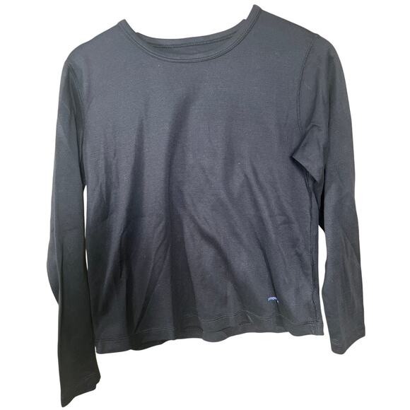 Patagonia Size Medium 100% Polyester Black Long Sleeve Thermal - Picture 1 of 7